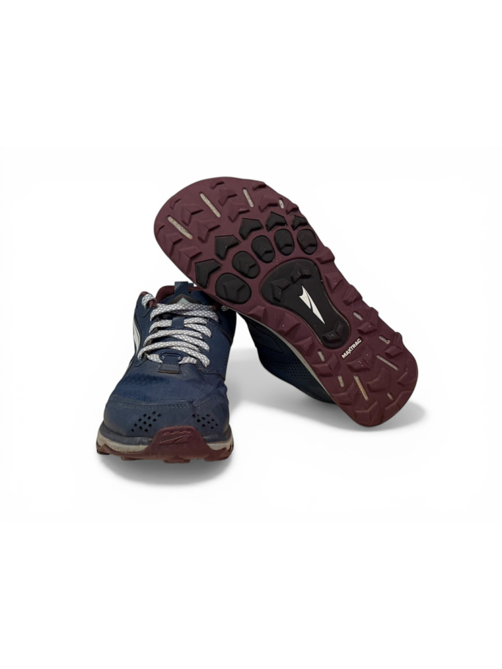 Altra Lone Peak 5 Trail Running Shoes Navy Burgundy Women's Size 8.5 Hiking - Picture 6 of 8